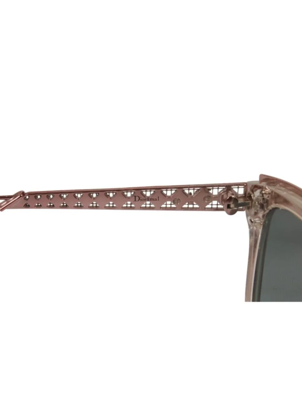 Dior Womens Diorama 1F TOW6J Sunglasses Rose Pink Cat Eye Glasses Shades